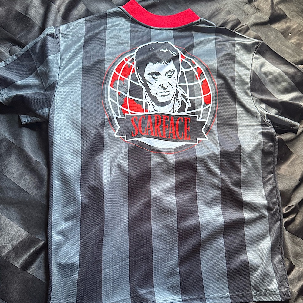 -Soccer jersey the world is yours scarface